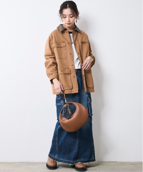 CHIC STYLE(シックスタイル)の「綿100%カバーオール<大きいサイズ有>シックスタイル(カバーオール・レディース・ベージュ系/ブラック・M/L/LL/3L/4L/5L)」の18枚目の写真