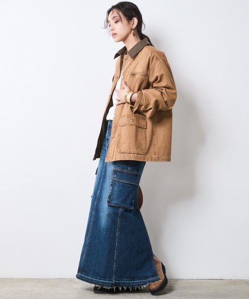 CHIC STYLE(シックスタイル)の「綿100%カバーオール<大きいサイズ有>シックスタイル(カバーオール・レディース・ベージュ系/ブラック・M/L/LL/3L/4L/5L)」の19枚目の写真