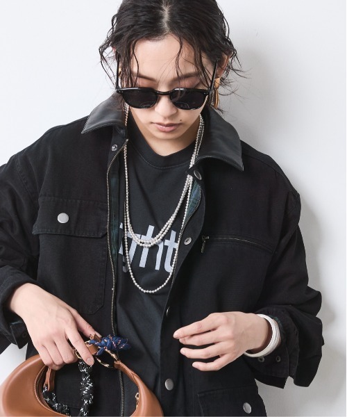 CHIC STYLE(シックスタイル)の「綿100%カバーオール<大きいサイズ有>シックスタイル(カバーオール・レディース・ベージュ系/ブラック・M/L/LL/3L/4L/5L)」の5枚目の写真