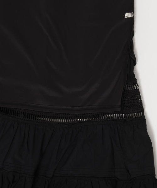 mysty woman（ミスティウーマン）の「コットンティアードレーススカート　586727（スカート・レディース・ブラック/オフホワイト/ブラウン・FREE）」の17枚目の写真