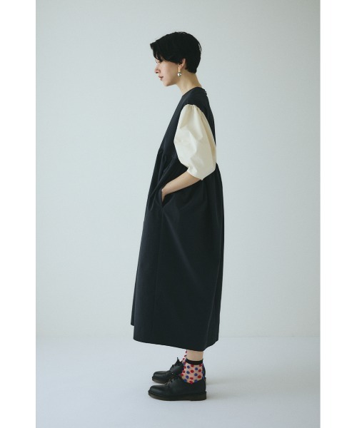 HeRIN.CYE（ヘリンドットサイ）の「Many gathered one piece　　メニーギャザーワンピース（ワンピース・レディース・ブルー系その他3/ブラウン系その他/ブラック・38/36）」の11枚目の写真