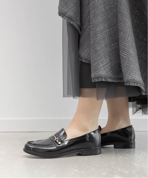 RANDA(ランダ)の「ビットローファーレインシューズ(レインシューズ・レディース・ブラック/グレイッシュベージュ・LL/S/M/L)」の6枚目の写真