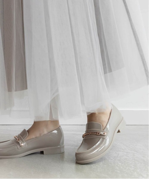 RANDA(ランダ)の「ビットローファーレインシューズ(レインシューズ・レディース・ブラック/グレイッシュベージュ・LL/S/M/L)」の14枚目の写真