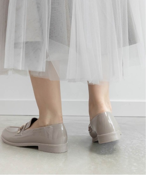 RANDA(ランダ)の「ビットローファーレインシューズ(レインシューズ・レディース・ブラック/グレイッシュベージュ・LL/S/M/L)」の15枚目の写真