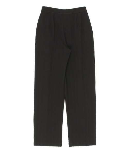 EMPORIO ARMANI（エンポリオアルマーニ）の「【エンポリオ アルマーニ】ASV タック入りパンツ ジャージー シェブロンモチーフ（その他パンツ・レディース・ブラック・42/40/38）」の2枚目の写真
