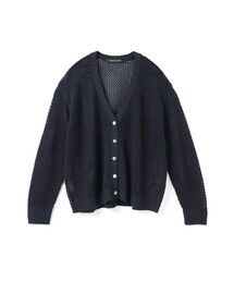 メッシュニット」に該当するカーディガン/ボレロ（ブルー