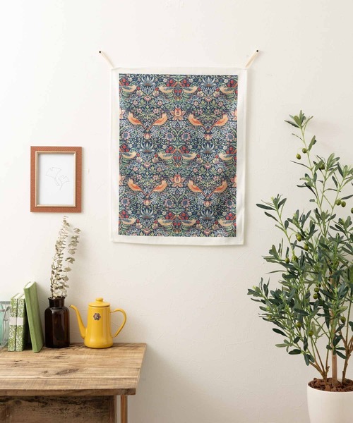 セール】ウィリアムモリス柄 ファブリックポスター 壁掛け