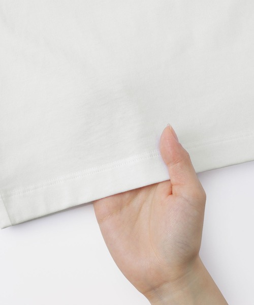 無印良品（ムジルシリョウヒン）の「婦人　天竺編みクルーネック長袖Ｔシャツ（Tシャツ/カットソー・レディース・ブラック系/ブルー系/グレー/ホワイト/ブラック/ブラウン系/グレー系・XL/L/M/S/XS/XXL）」の11枚目の写真