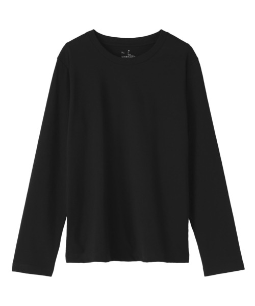 無印良品（ムジルシリョウヒン）の「婦人　天竺編みクルーネック長袖Ｔシャツ（Tシャツ/カットソー・レディース・ブラック系/ブルー系/グレー/ホワイト/ブラック/ブラウン系/グレー系・XL/L/M/S/XS/XXL）」の13枚目の写真