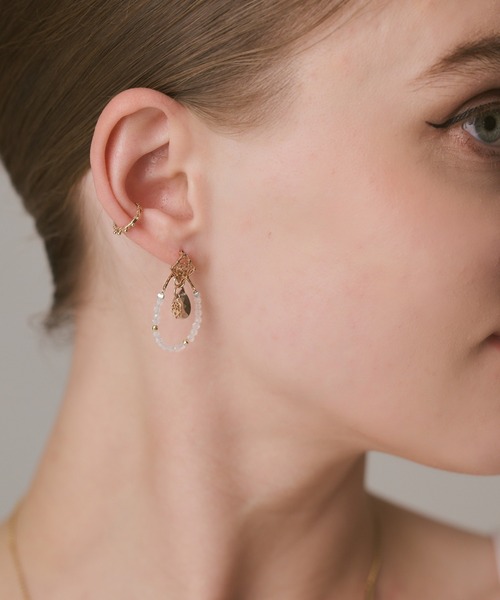 K5スモーキークォーツピアスチャーム（チャーム）｜agete（アガット