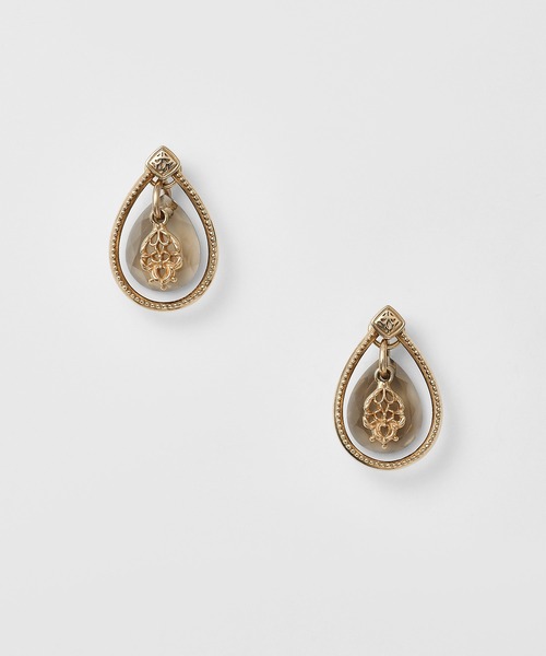 agete（アガット）の「K5スモーキークォーツピアスチャーム（チャーム・レディース・ブラウン系その他・FREE）」の3枚目の写真