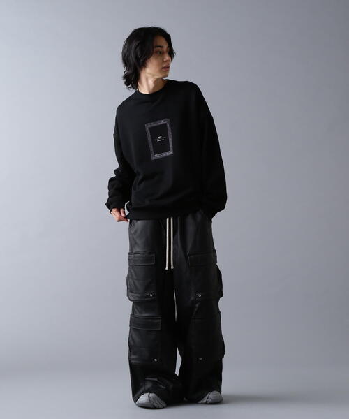 A4A（エーフォーエー）の「A4A/エーフォーエー/CN VERMEER（スウェット・メンズ・ホワイト/ブラック・S/L/M）」の3枚目の写真