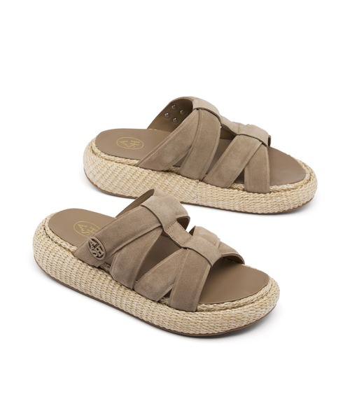 ASH（アッシュ）の「ASH/アッシュ【VOX】ラフィアソールスライドサンダル（サンダル・レディース・ブラウン・36/37/38/39）」の5枚目の写真