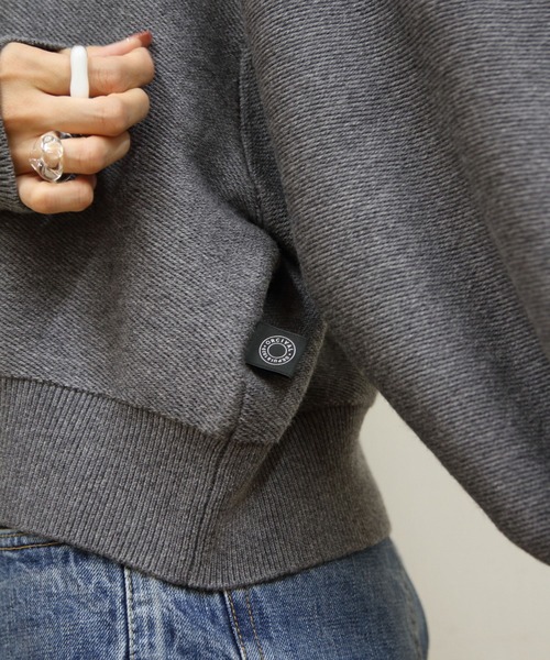 ORCIVAL(オーシバル)の「ORCIVAL/オーシバル ラウンドネックプルオーバー ROUND NECK PULLOVER OR-D0119 MON(ニット/セーター・レディース・パープル/トップグレー・1)」の4枚目の写真