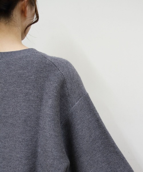 ORCIVAL(オーシバル)の「ORCIVAL/オーシバル ラウンドネックプルオーバー ROUND NECK PULLOVER OR-D0119 MON(ニット/セーター・レディース・パープル/トップグレー・1)」の5枚目の写真