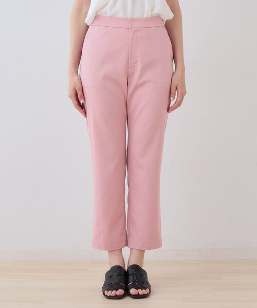 【美品】 INDIVI パンツス ーツM 洗える／UVケア／スーツ】ストレッチワイドパンツ（パンツ(単品
