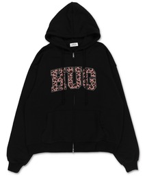 c*2様 伊太利屋 ロゴ レオパード柄 ネイビーストレッチ パーカー サイズ11 伊太利屋 ロゴ レオパード柄 ネイビーストレッチ パーカー