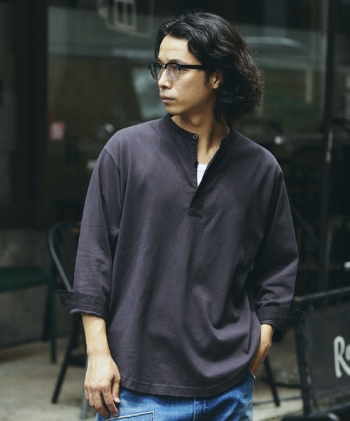 kinema ヘンリーネックTシャツ かわしまたかひろ Pablo vinci kinema ヘンリーネックTシャツ かわしまたかひろ Pablo vinci