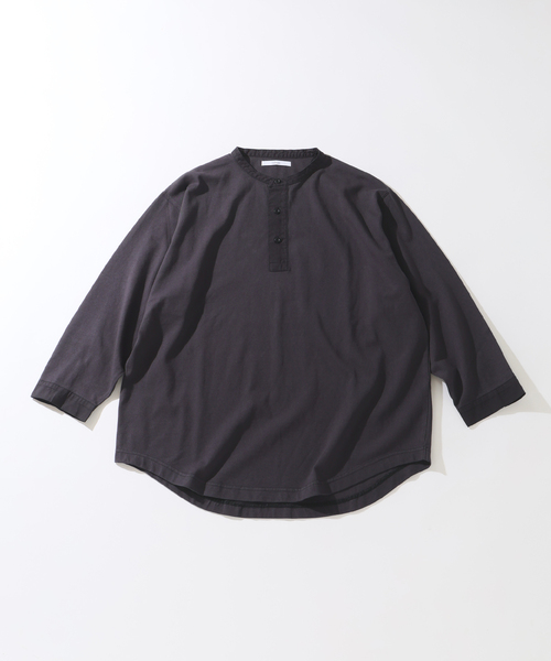 JOURNAL STANDARD relume(ジャーナルスタンダード レリューム)の「ガーメントダイ スリーピング ヘンリーネック Tシャツ(Tシャツ/カットソー・メンズ・キャメル/ホワイト/ブラックミックス・LARGE/MEDIUM)」の14枚目の写真