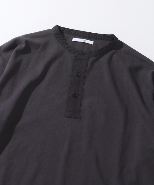 JOURNAL STANDARD relume(ジャーナルスタンダード レリューム)の「ガーメントダイ スリーピング ヘンリーネック Tシャツ(Tシャツ/カットソー・メンズ・キャメル/ホワイト/ブラックミックス・LARGE/MEDIUM)」の4枚目の写真