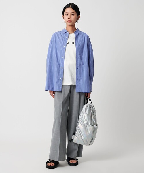 CITEN（シテン）の「＜CITEN＞エッセンシャルシャツ（シャツ/ブラウス・レディース・ワイン/ライトブルー/その他1・M/S）」の5枚目の写真