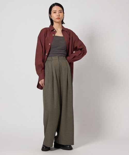 CITEN（シテン）の「＜CITEN＞エッセンシャルシャツ（シャツ/ブラウス・レディース・ワイン/ライトブルー/その他1・M/S）」の7枚目の写真