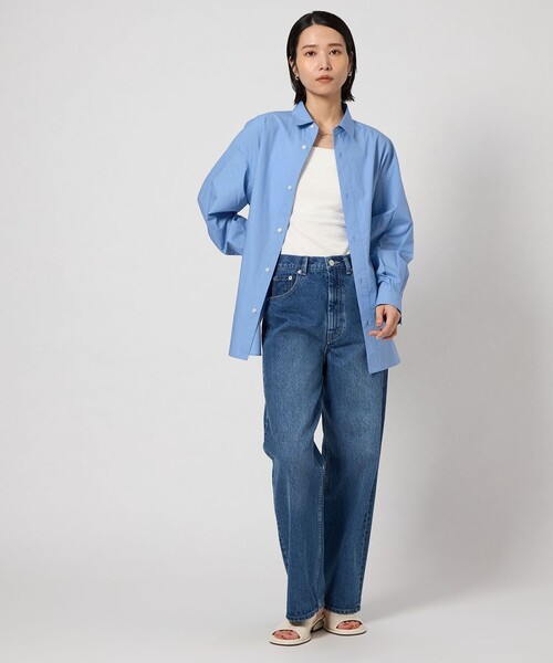 CITEN（シテン）の「＜CITEN＞エッセンシャルシャツ（シャツ/ブラウス・レディース・ワイン/ライトブルー/その他1・M/S）」の9枚目の写真