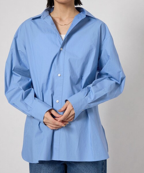 CITEN（シテン）の「＜CITEN＞エッセンシャルシャツ（シャツ/ブラウス・レディース・ワイン/ライトブルー/その他1・M/S）」の11枚目の写真