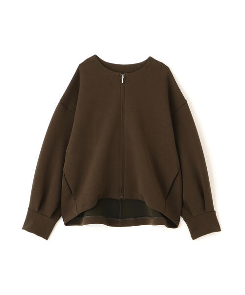 NATURAL BEAUTY BASIC（ナチュラルビューティーベーシック）の「◇ノーカラーダンボールブルゾン（ブルゾン・レディース・ベージュ/ダークカーキ/ブラック・FREE）」の15枚目の写真