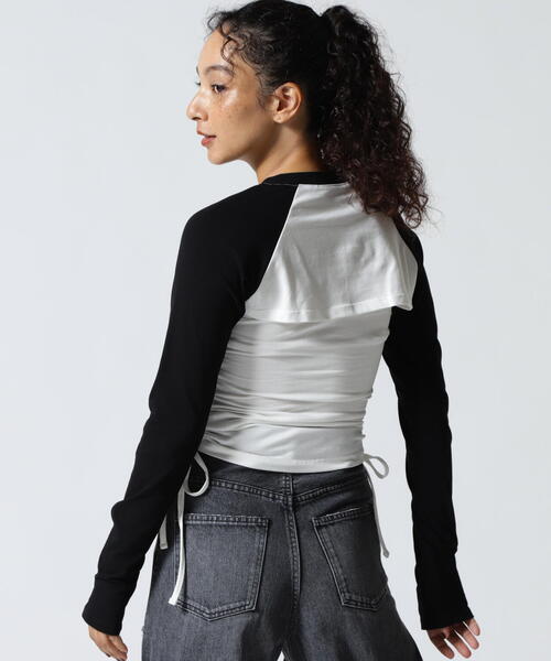 ROYAL FLASH（ロイヤルフラッシュ）の「MITSUKI/ミツキ/3WAY DESIGN TOPS（Tシャツ/カットソー・レディース・ホワイト/キャメル・F）」の17枚目の写真