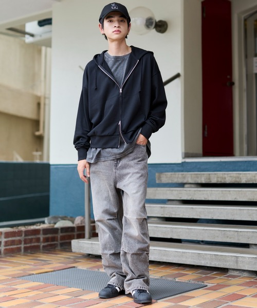 WEGO(ウィゴー)の「WEGO/【25年秋冬新作】パラシュートデニムパンツ(デニムパンツ・メンズ・ブラック系3/コバルトブルー/グレー系その他・SMALL/MEDIUM/LARGE)」の5枚目の写真