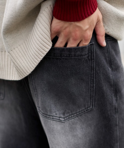 WEGO(ウィゴー)の「WEGO/【25年秋冬新作】パラシュートデニムパンツ(デニムパンツ・メンズ・ブラック系3/コバルトブルー/グレー系その他・SMALL/MEDIUM/LARGE)」の8枚目の写真