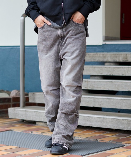 WEGO(ウィゴー)の「WEGO/【25年秋冬新作】パラシュートデニムパンツ(デニムパンツ・メンズ・ブラック系3/コバルトブルー/グレー系その他・SMALL/MEDIUM/LARGE)」の15枚目の写真