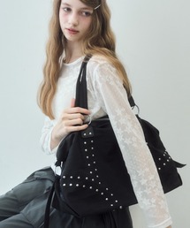 Birthday room | 【1泊2日対応】スタッズ付きトートBAG/studded tote bag(トートバッグ)