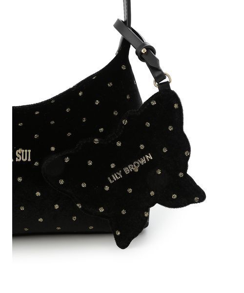 LILY BROWN（リリーブラウン）の「【LILY BROWN ×ANNA SUI】バタフライミラーチャーム付きバッグ（ハンドバッグ・レディース・ブラウン/ブラック/ライトブルー・F）」の19枚目の写真