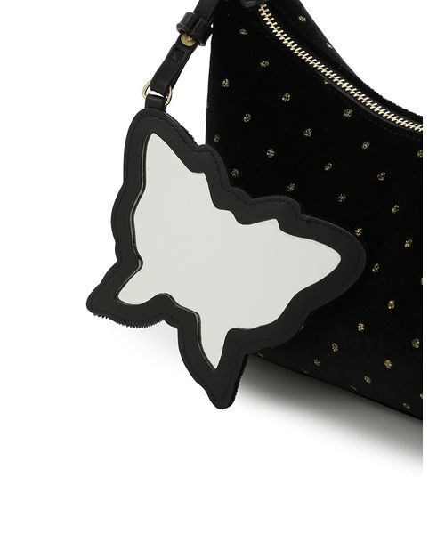 LILY BROWN（リリーブラウン）の「【LILY BROWN ×ANNA SUI】バタフライミラーチャーム付きバッグ（ハンドバッグ・レディース・ブラウン/ブラック/ライトブルー・F）」の4枚目の写真