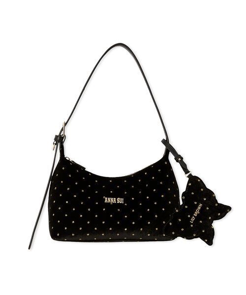 【LILY BROWN ×ANNA SUI】バタフライミラーチャーム付きバッグ LILY BROWN ×ANNA SUI】バタフライミラーチャーム付きバッグ