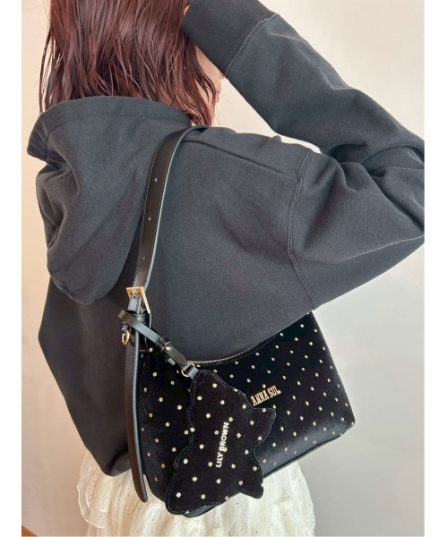 LILY BROWN ×ANNA SUI】バタフライミラーチャーム付きバッグ