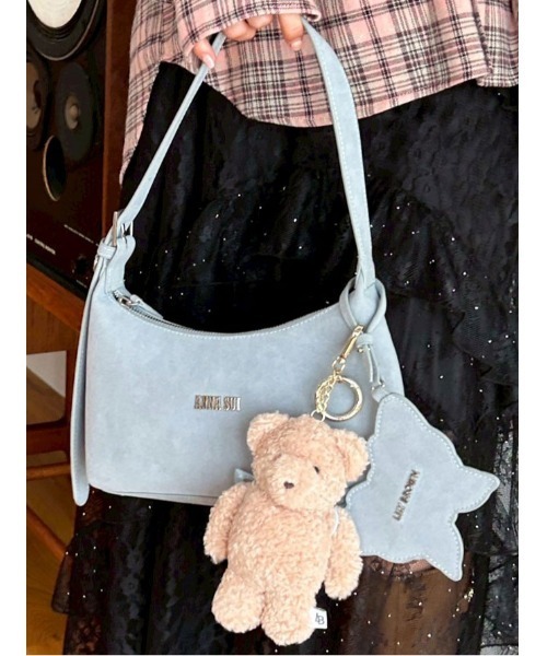 【LILY BROWN ×ANNA SUI】バタフライミラーチャーム付きバッグ LILY BROWN ×ANNA SUI】バタフライミラーチャーム付きバッグ