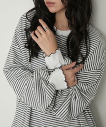 NOZOMI ISHIGURO グレー フリル長袖トップス 楽天市場】シャツ