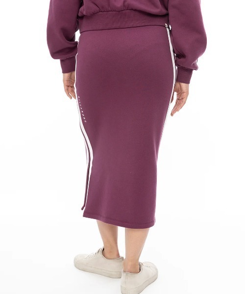 BILLABONG(ビラボン)の「【BILLABONG/ビラボン】24AW SIDE LINE SWEAT SKIR/スリットスウェットスカート(スカート・レディース・グリーン/スミクロ/レッドパープル・MEDIUM/LARGE)」の18枚目の写真