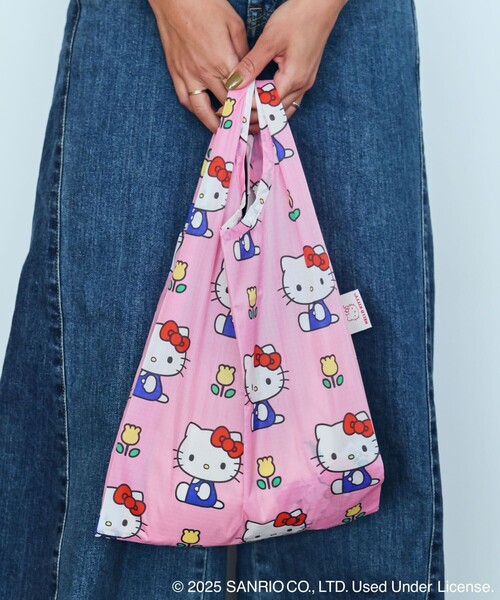 BAGGU（バグー）の「BAGGU/バグゥ BABY BAGGU SANRIO サンリオ ナイロン ベイビーバグゥ（エコバッグ/サブバッグ・レディース・オレンジ/ピンク/ブルー/ネイビー・ONE SIZE）」の3枚目の写真