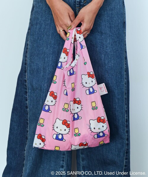 BAGGU（バグー）の「BAGGU/バグゥ BABY BAGGU SANRIO サンリオ ナイロン ベイビーバグゥ（エコバッグ/サブバッグ・レディース・オレンジ/ピンク/ブルー/ネイビー・ONE SIZE）」の5枚目の写真