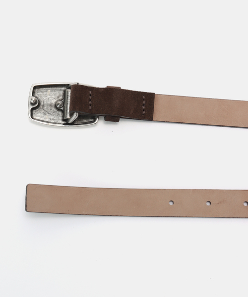 IENA（イエナ）の「LEFIJE/レフィエ スクエアスエードガチャベルト M5133A ALASKA（ベルト・レディース・チャコールグレー・FREE）」の3枚目の写真