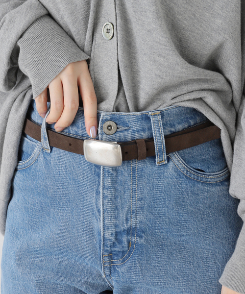 LEFIJE/レフィエ スクエアスエードガチャベルト M5133A ALASKA（ベルト