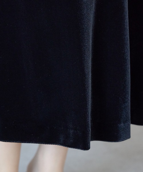 セール】バルーンスヌード＆ベロア パーティードレス 二点セット (S,M