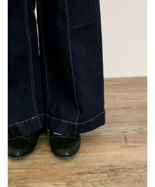 ワイドレッグデニムパンツ（デニムパンツ）｜Samansa Mos2（サマンサ