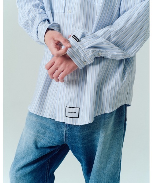 ADAM PATEK(アダムパテック)の「【ADAMPATEK/アダムパテック】James Fabric anarchy shirt アナーキーシャツ(シャツ/ブラウス・レディース・ブルー/グリーン・2/1)」の20枚目の写真