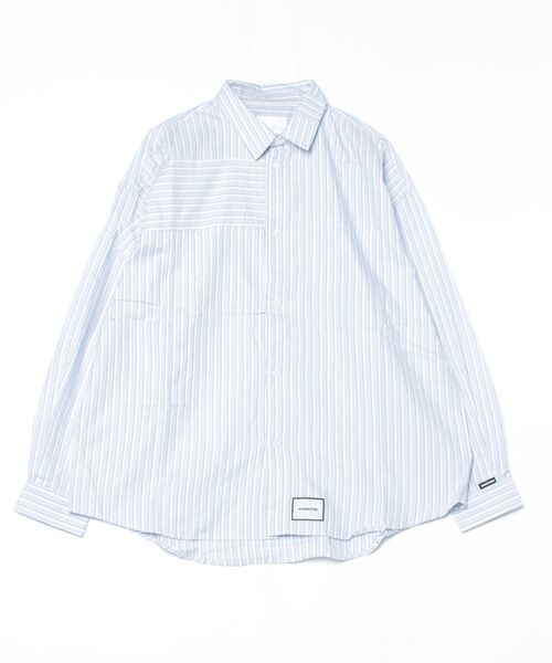 ADAM PATEK(アダムパテック)の「【ADAMPATEK/アダムパテック】James Fabric anarchy shirt アナーキーシャツ(シャツ/ブラウス・レディース・ブルー/グリーン・2/1)」の21枚目の写真