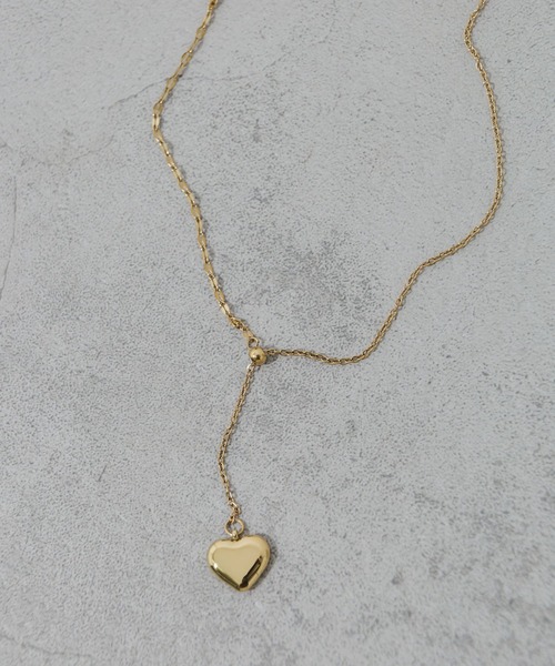 セール】ステンレスハートチャームYネックレス（ネックレス）｜SMELLY
